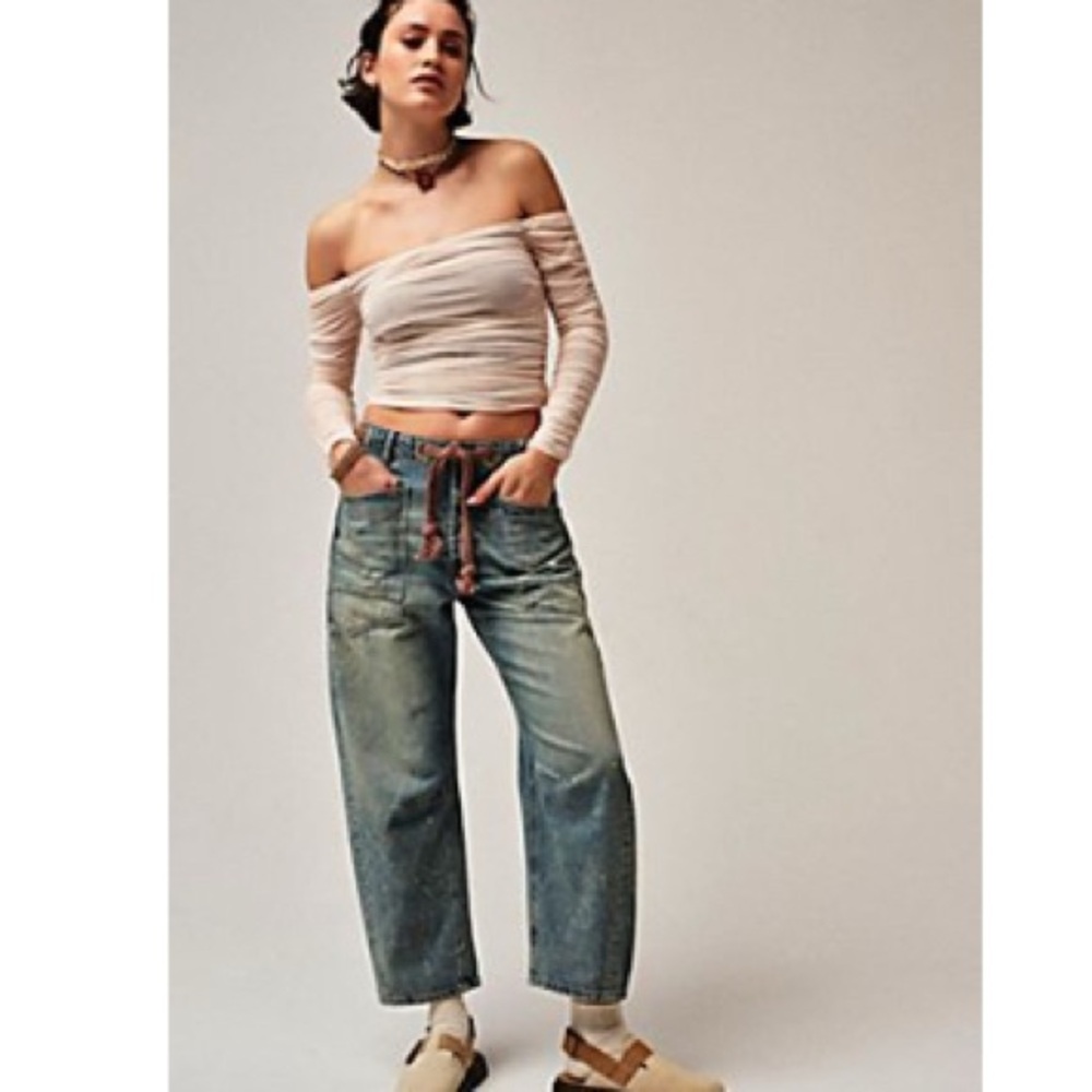 Free People Moxie Barrel Jean